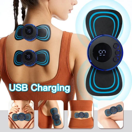 EMS Butterfly Neck Rechargeable Massager Electric Neck Massager
